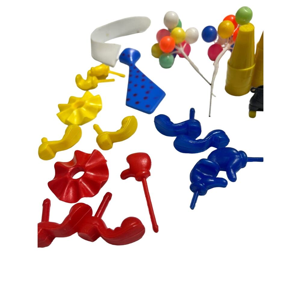 Vintage Cake Decorating Plastic Pieces Toppers Clowns